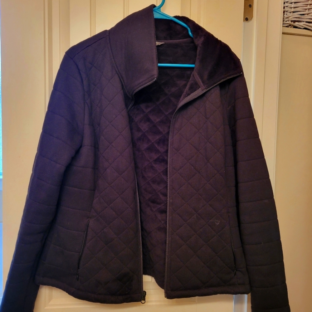 The north face quilted sweater jacket